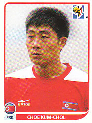 Choe Kum-Chol Korea DPR samolepka Panini World Cup 2010 #523